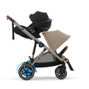 Cybex e-Gazelle S Søskenvogn Almond Beige/Taupe