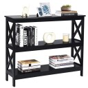 Konsollbord sidebord industridesign med hylle gangbord 100 x 33 x 80 cm svart