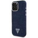 Guess MagSafe Mobildeksel for iPhone 16 Pro Max med Denim Triangle Logo - Blå