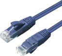 MicroConnect - Nettverkskabel - RJ-45 (hann) til RJ-45 (hann) - 20 cm - UTP - CAT 6 - med støvel, halogenfri - blå