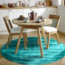 Rundt teppe   Jodhpur Special Luxury Edition turkis Størrelse: Ø 160 cm