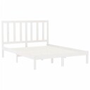vidaXL Sengeramme hvit heltre160x200 cm