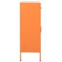 vidaXL Oppbevaringsskap oransje 80x35x101,5 cm stål