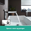 HANSGROHE TALIS E 240 SERVANTARMATUR U/BUNNVENTIL KROM