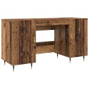  Skrivebord med dør Gammelt tre 140 x 50 x 75 cm Konstruert tre