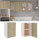 vidaXL Hengende skap sonoma eik 39,5x31x60 cm sponplate