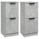 vidaXL Skjenker 2 stk betonggrå 30x30x70 cm konstruert tre
