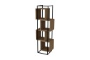 Bokhylle Flaxholme 52 cm   Valnøtt|Svart