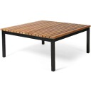 Skargaarden Häringe salongbord 85 x 85 cm svart/teak Skargaarden