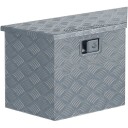 Vidaxl Aluminiumsboks 70 × 24 × 42 cm Trapesformet Sølv