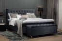 Royal Velvet Kontinentalseng 210x210 cm Svart Fløyel/Høye Gullben