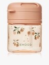 Liewood Pavia Kopp med sugerør 280ml Peach / Sea shell