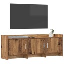  TV skap 130 x 33 x 47 cm Gammelt tre Konstruert tre