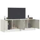  TV-benker 2 stk hvit 67x39x44 cm stål