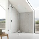 INR Iconic Nordic Rooms Dusjhjørne ARC 13 Original Måltilpasset Brushed Stainless / Bronse Glass
