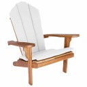 vidaXL Hage Adirondack stol Naturlig Massivt Teaktre