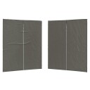  Party Telt Sidevegg 2 pcs Antrasitt 200 x 195 cm PE og stål