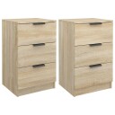vidaXL Nattbord 2 stk sonoma eik 40x36x65 cm