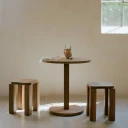 New Works Atlas Bistrobord Ø70cm Røkt eik