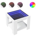  Salongbord med LED hvit 53x53x45 cm konstruert tre 847539