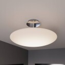 Lindby LED-opalglass-taklampe Gunda i hvitt