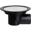 Pili Basic sluk med sideutløp 75 mm sort Svart