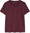 Vero Moda Vmpaula S/S T Shirt Noos   Burgundy   S