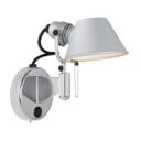 Artemide - Tolomeo MICRO Faretto Vegglampe m/Bryter Dimmbar LED Alu
