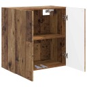 vidaXL Vegghengt skap Gammelt tre 59 x 31 x 60 cm Konstruert tre