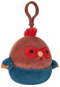 Squishmallows Asst 9 cm P15 Clip On Brown and Blue Rooster