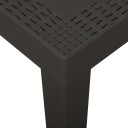 vidaXL Hagebord antrasitt 79x65x72 cm plast