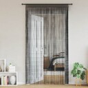 Vidaxl Trådgardiner 2 Stk 100x250 Cm Svart