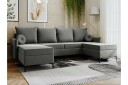 Knocklong 4 seters Hjørnesovesofa   Grå