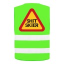 Refleksvest Shit Skier Neongrønn Small