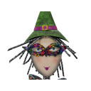 Europalms Little Witch, Metal, 102cm Purple