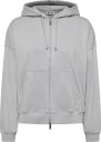 Weekday Lotte Standard Zip Hoodie   LIGHT GREY   XS