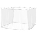 vidaXL Myggnett for utendørs 220 mesh hvit 300x300x200 cm
