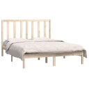 vidaXL Sengeramme heltre furu 140x190 cm