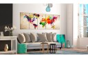 Bilde World Map Painted World 225x90 Artgeist sp. z o. o.