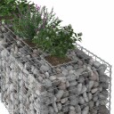  Gabion hevet seng sølv 180 x 60 x 55 cm Galvanisert Stål