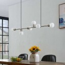 Lindby Biscala LED-pendellampe nikkel/opal