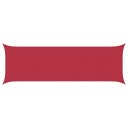 vidaXL Solskygge seil Rød 6 x 2 m 100% polyester Oxford