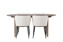 Venture Home Andy Spisegruppe 180 cm Oval med 4 Edina Stoler Natur