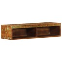  Veggmontert TV benk 80x30x19 cm gjenvunnet heltre