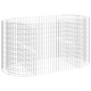 vidaXL Gabion høybed galvanisert jern 200x100x100 cm