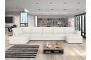 Taberk Sofa med Sjeselong og Divan 5 seter   Hvit