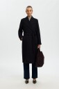 Selected Slwzia Rosa Wool Blend Coat Noos   Black   38