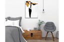 Lerretsbilde Dansende par i elegant stil Svart / Hvit / Gyllen