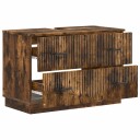 vidaXL Baderomsvaskeskap HOORN Røkt Eik 82 x 41 x 56 cm Konstruert tre