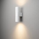 Temi Vegglampe opp/ned LED GU10 Hvit med Klart glass